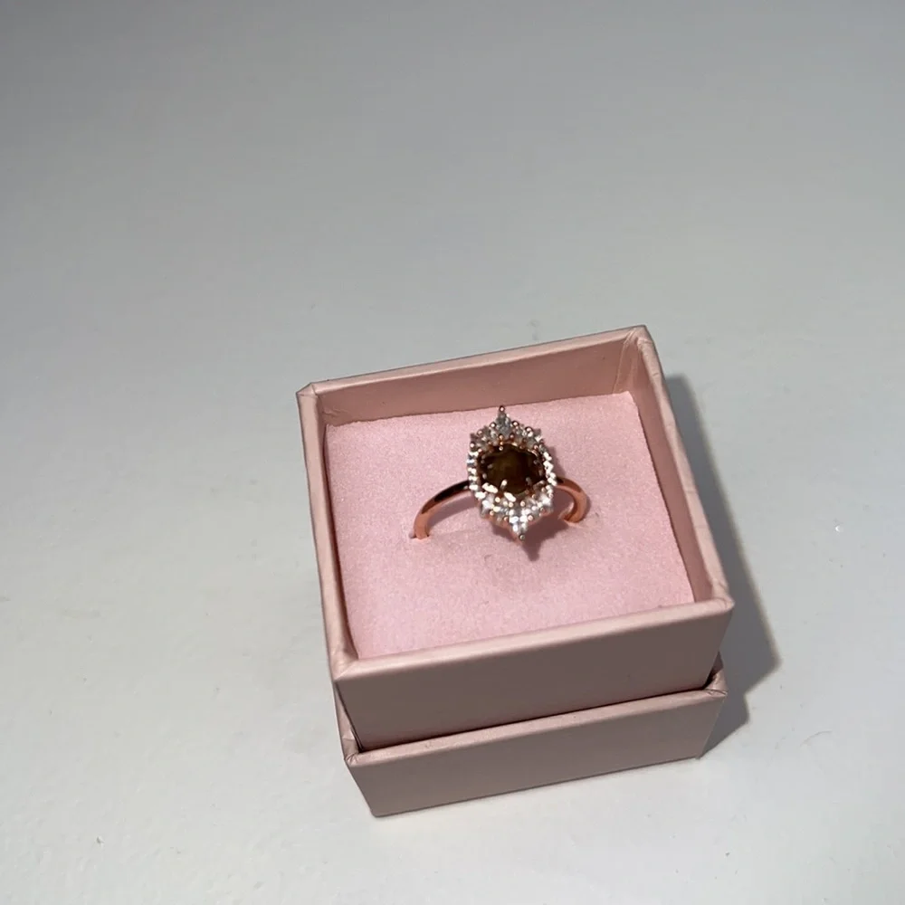 Local Eclectic Medina Labradorite Rose Gold ring size 8